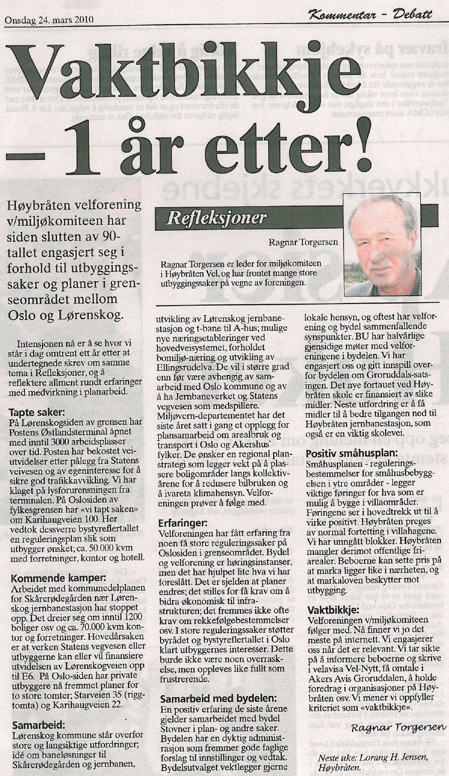 Refleksjoner Akers avis Groruddalen